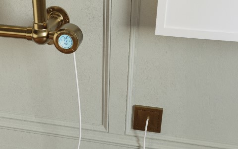 Brass Electric Bathroom Radiator